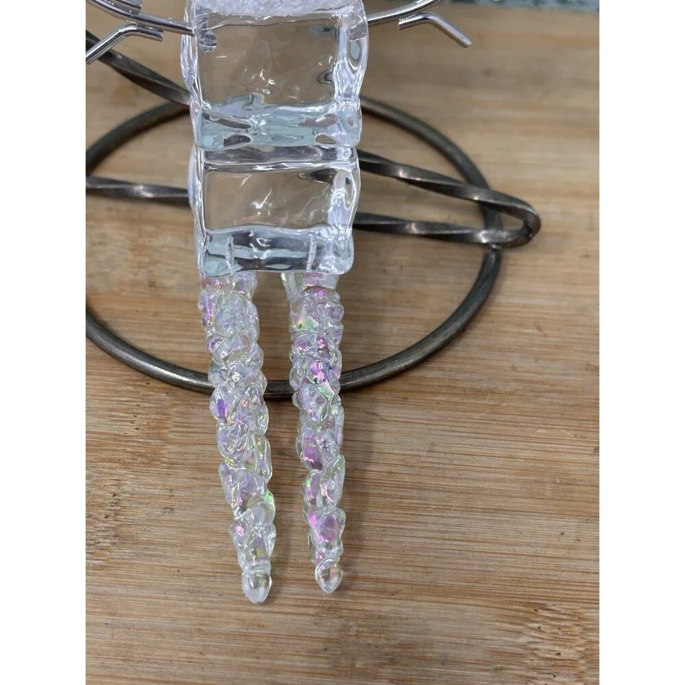 Ice Cube Snowman Acrylic Christmas Ornament Icicle Legs Midwest Of Cannon Falls